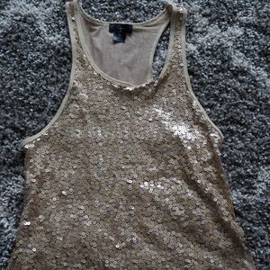 Aqua glitter tank